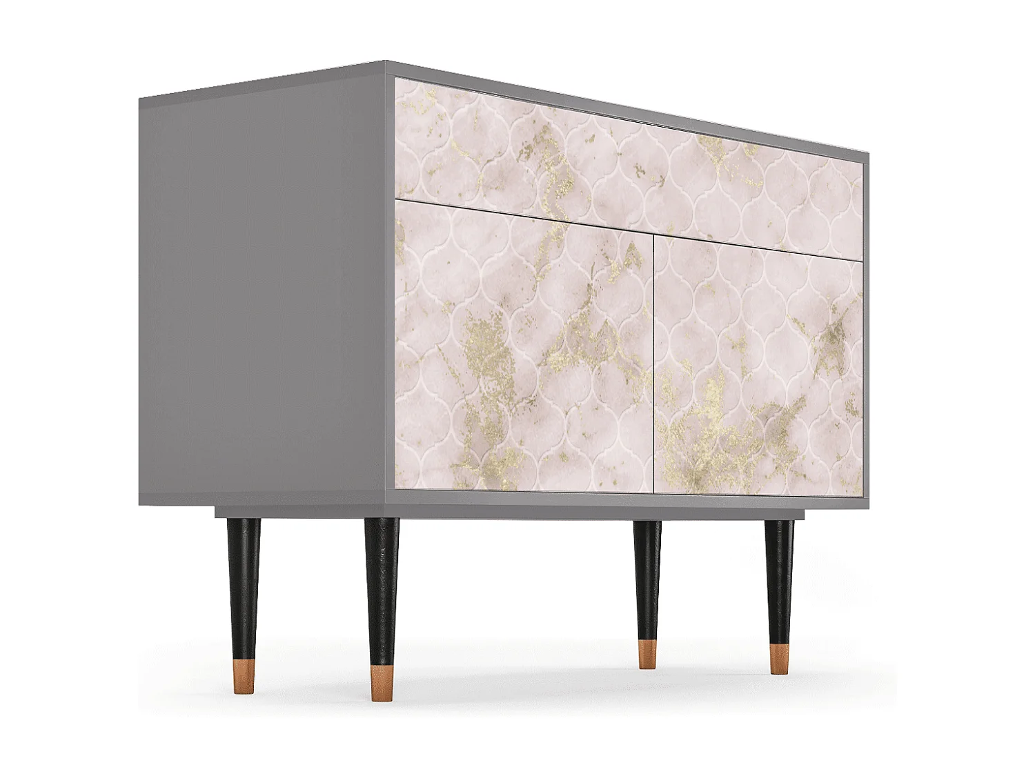 Sideboard - 115x85x48 cm - BS4 - Dirty Roses, Grau