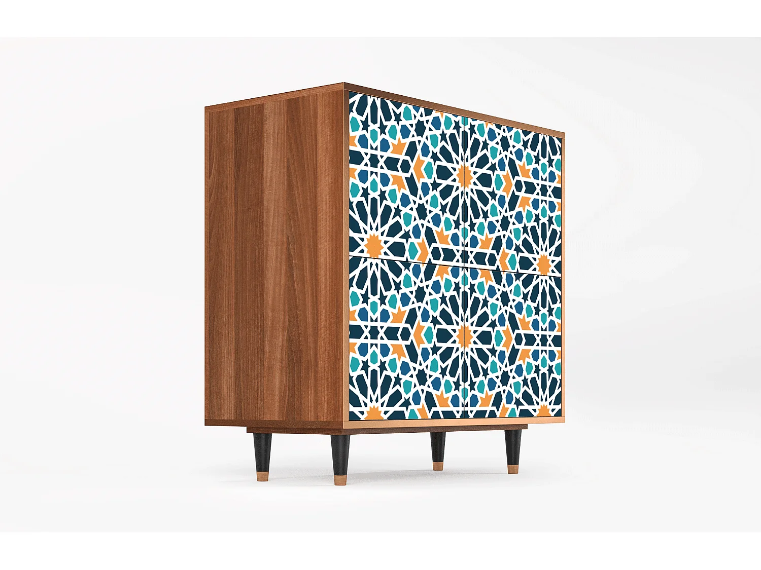 Buffet - 94x96x48 cm - BS3 - Kaleidoscope, Noyer
