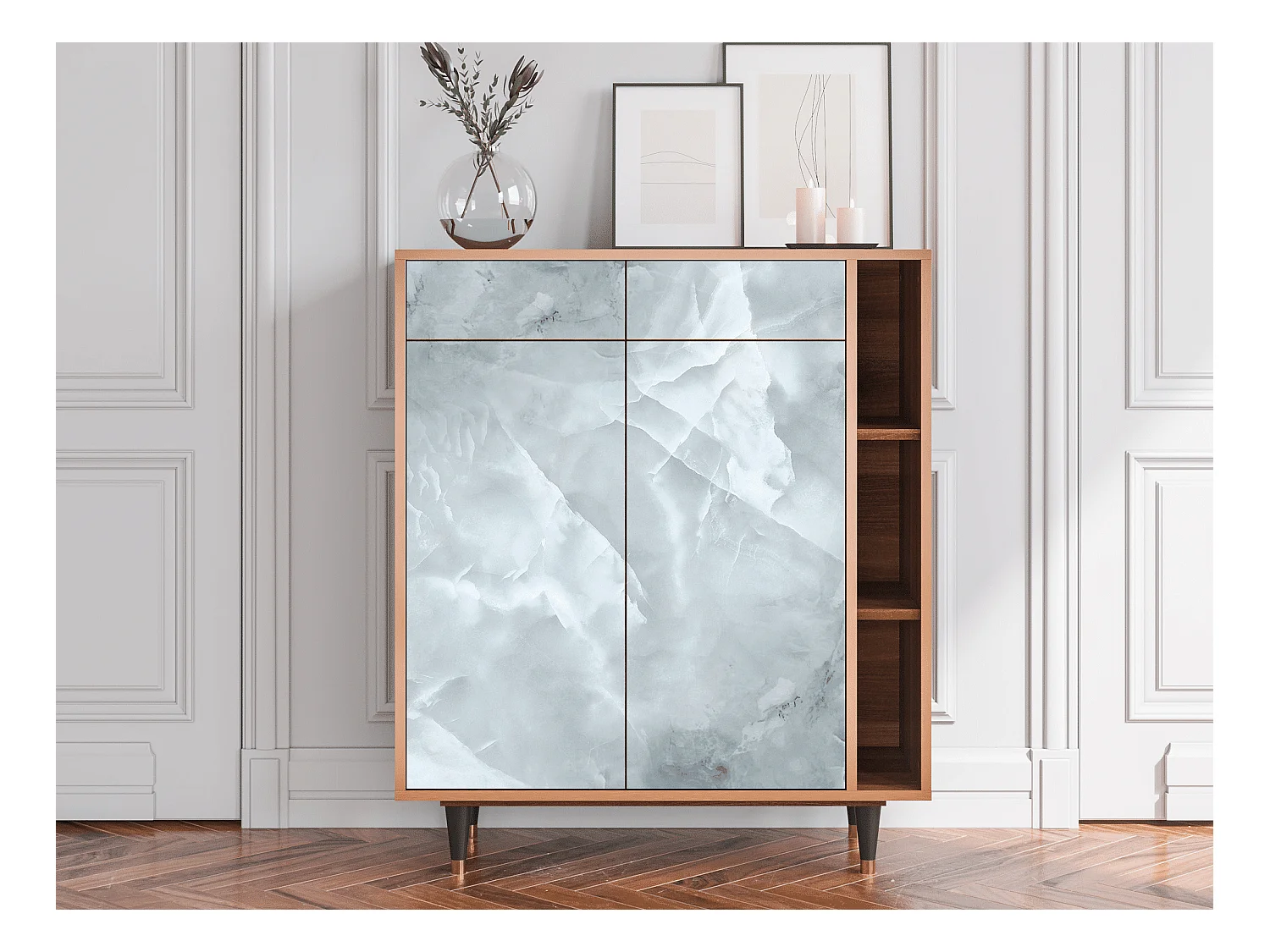 Buffet - 96х110х41 cm - BS6 - The Onyx, Noyer