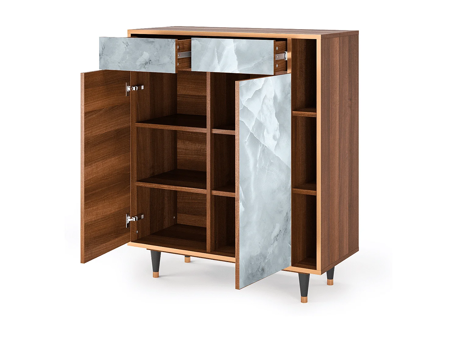 Aparador - 96х110х41 cm - BS6 - The Onyx, Nogal