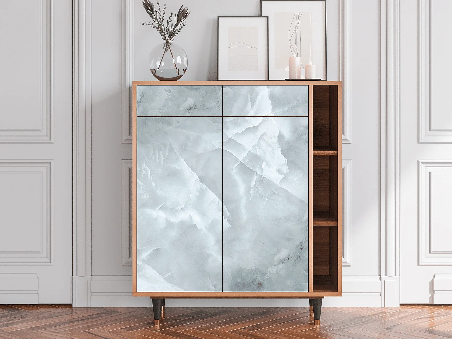 Sideboard - 96х110х41 cm - BS6 - The Onyx, Walnuss