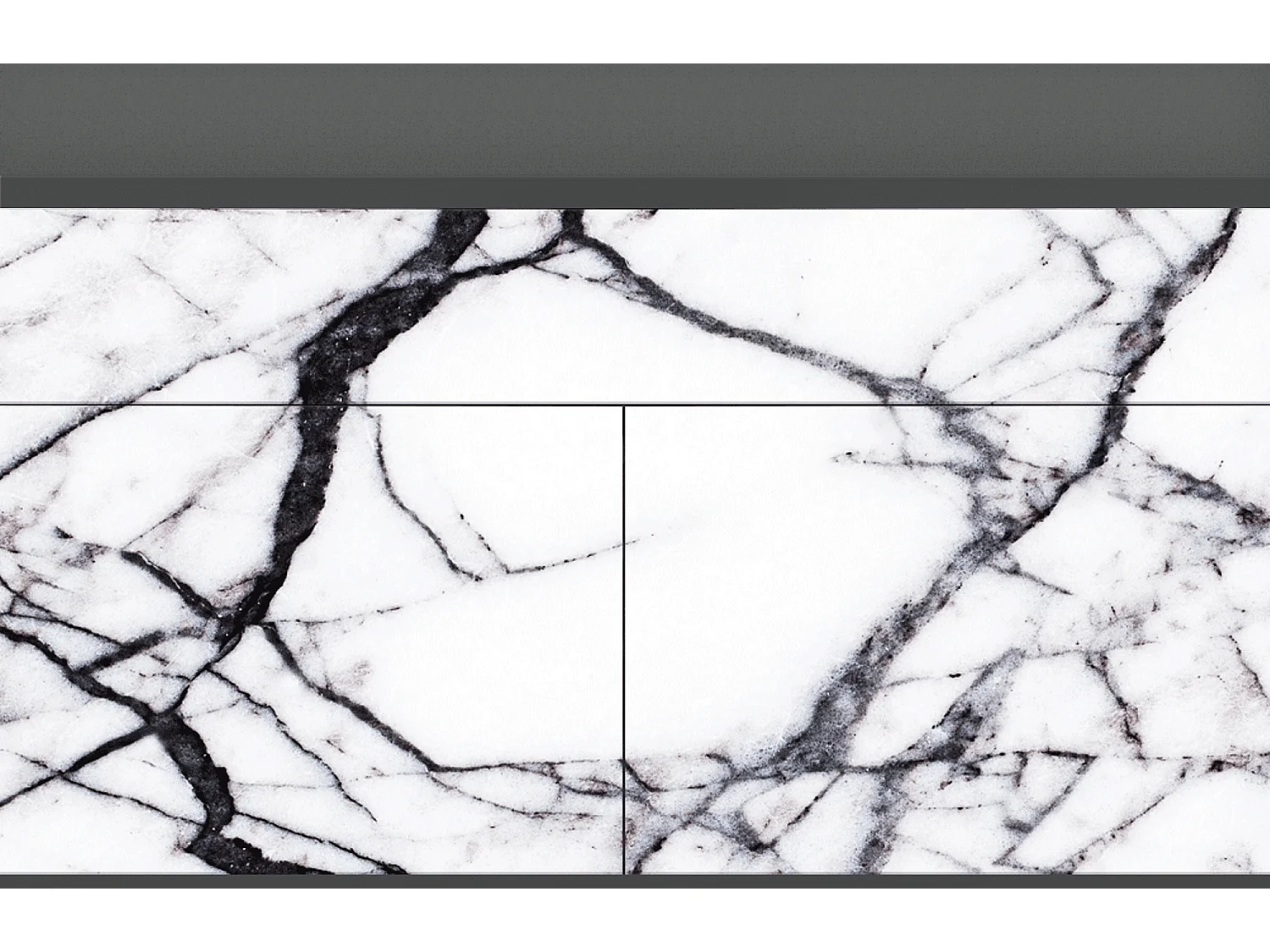 Buffet - 115x85x48 cm - BS4 - Raven Marble, Anthracite
