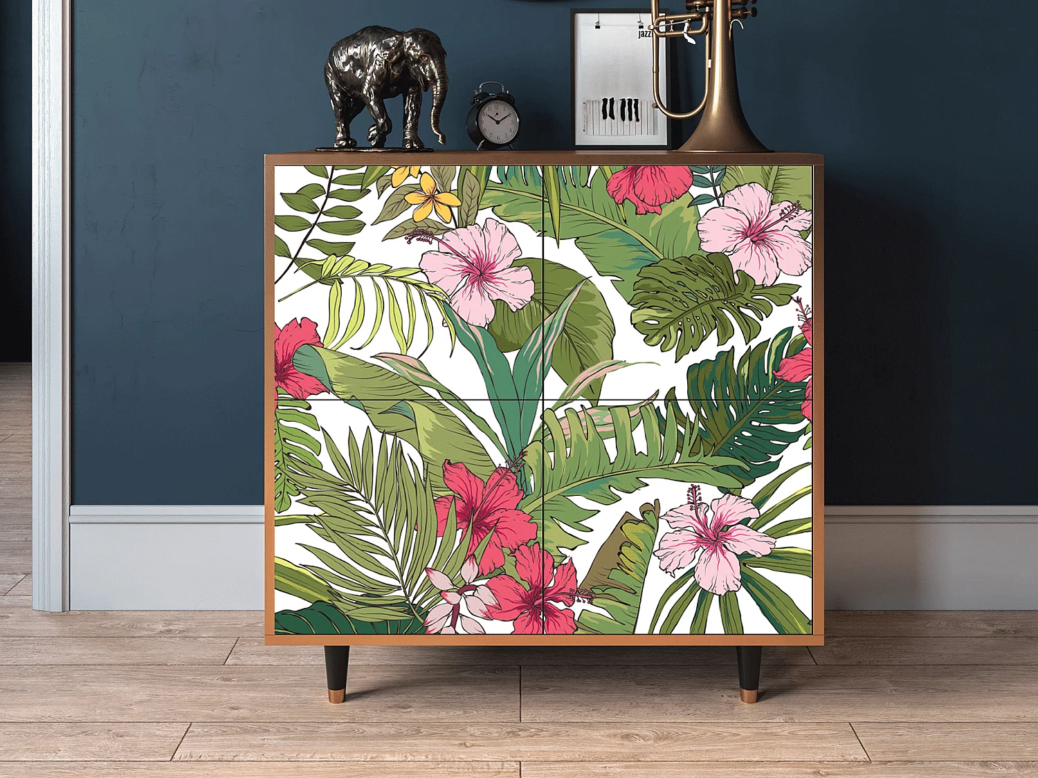 Aparador - 94x96x48 cm - BS3 - Verdant Tropics, Nogueira