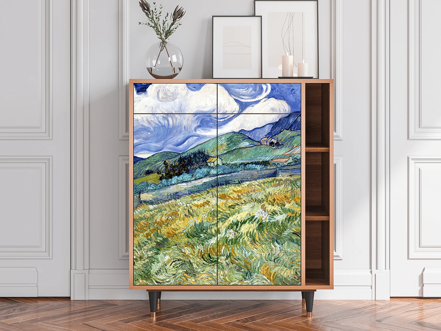 Buffet - 96х110х41 cm - BS6 - Landscape, Noyer