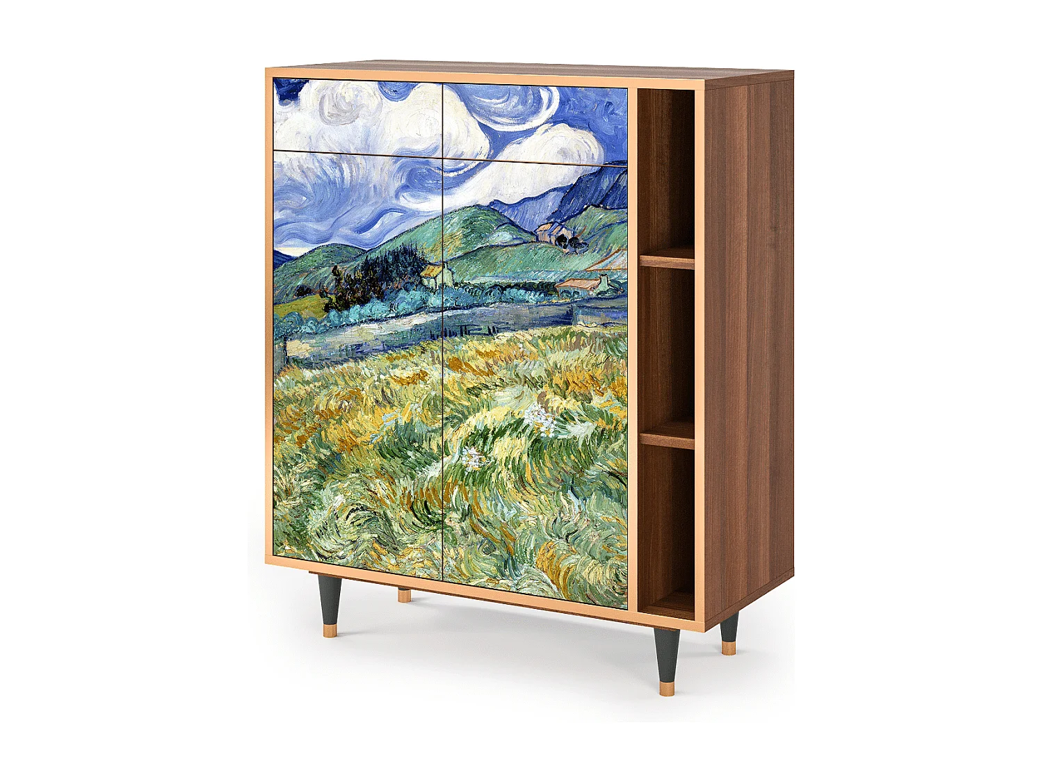 Buffet - 96х110х41 cm - BS6 - Landscape, Noyer