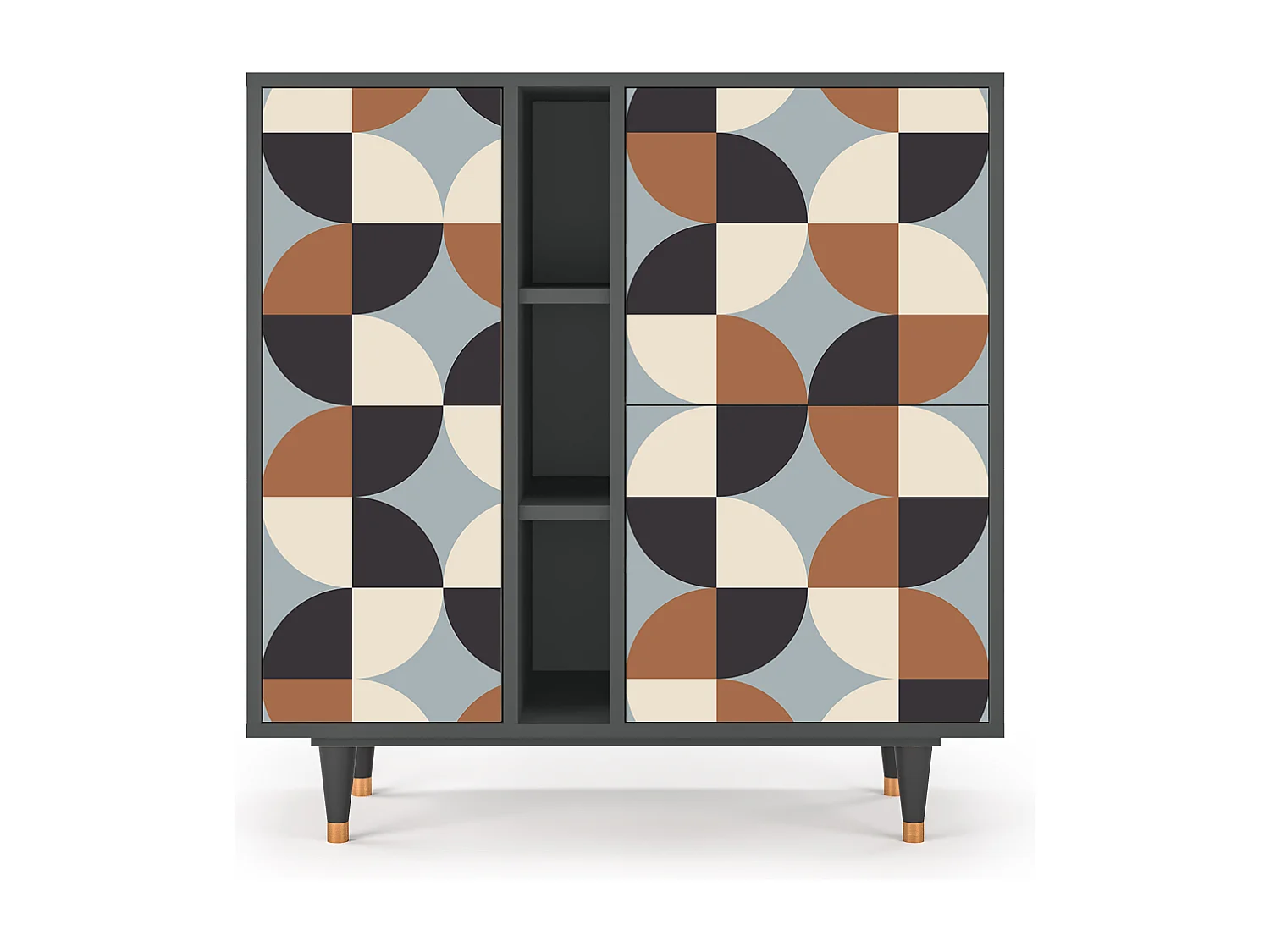 Dressoir - 94х96х41 cm - BS5 - Brown Sensation, Antraciet