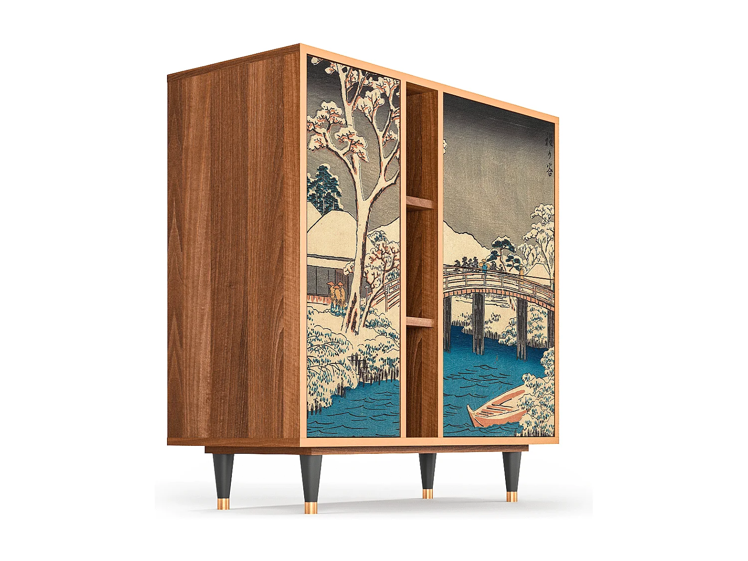 Aparador - 94х96х41 cm - BS5 - Katabira River, Nogueira