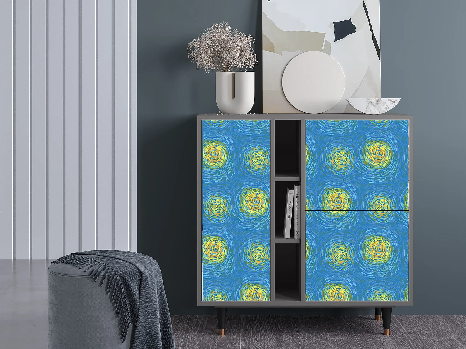 Buffet - 94х96х41 cm - BS5 - Van Gogh Lights, Gris