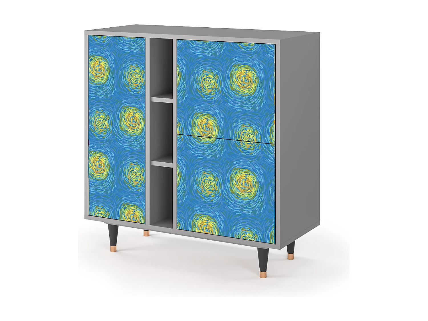 Buffet - 94х96х41 cm - BS5 - Van Gogh Lights, Gris