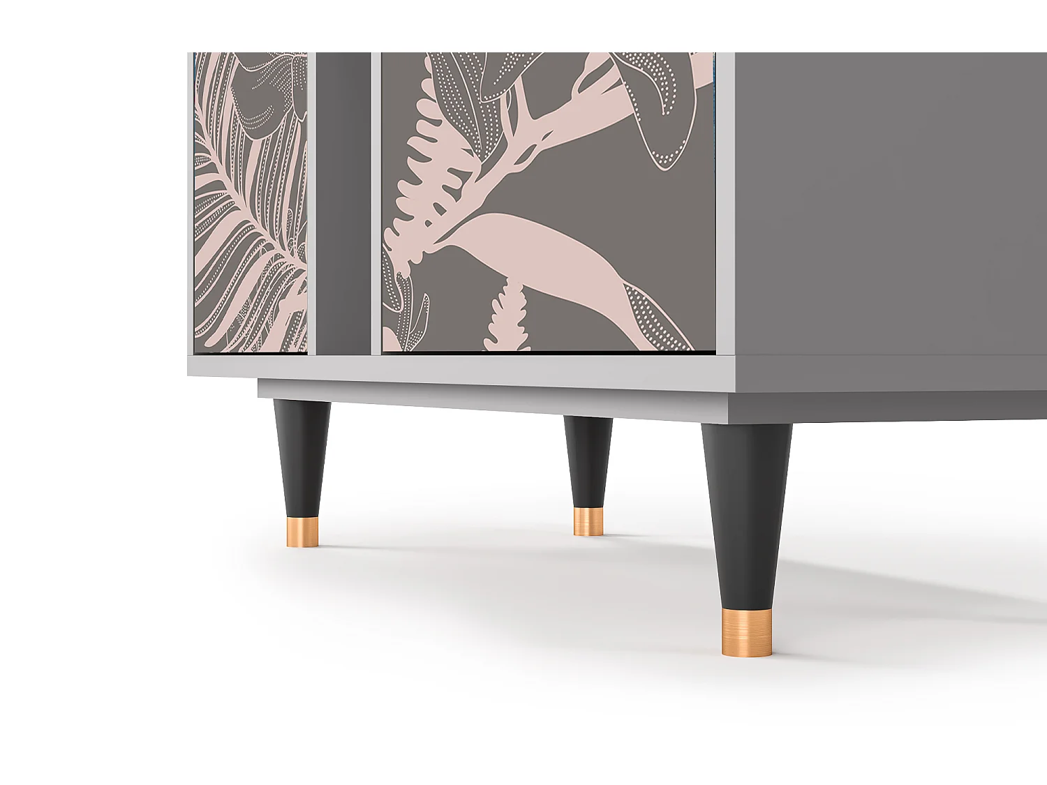 Buffet - 94х96х41 cm - BS5 - Issabelline Flower, Gris