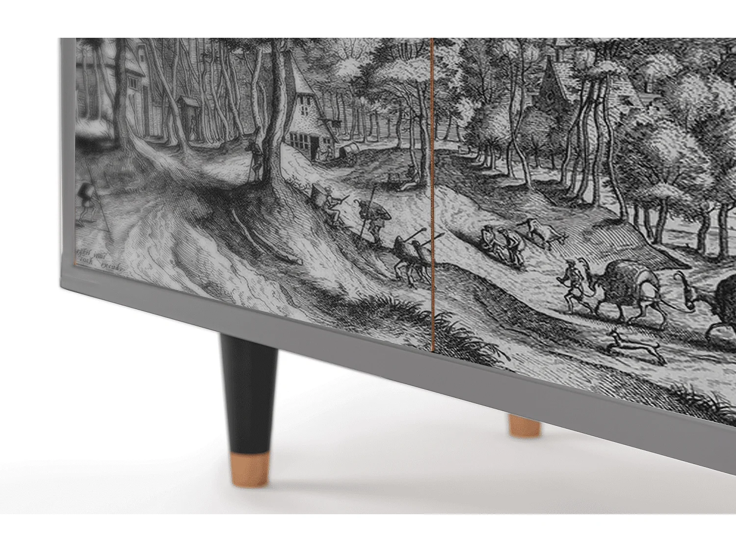 Dressoir - 94x96x48 cm - BS3 - Rusticorum, Grijs