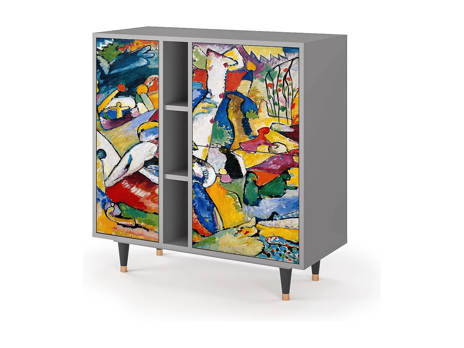 Aparador - 94х96х41 cm - BS5 - Improvisation 26  , Cinza