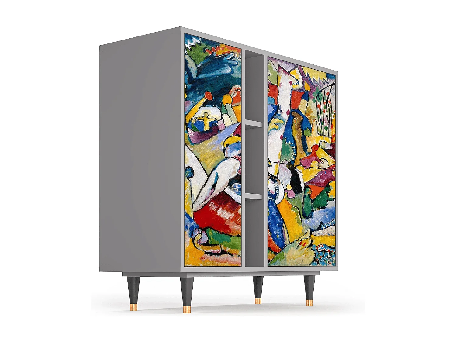 Aparador - 94х96х41 cm - BS5 - Improvisation 26  , Cinza