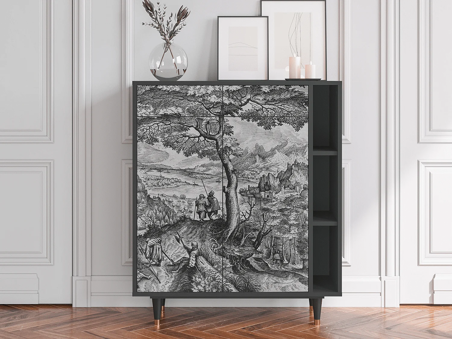 Buffet - 96х110х41 cm - BS6 - Milites Requiescentes, Anthracite