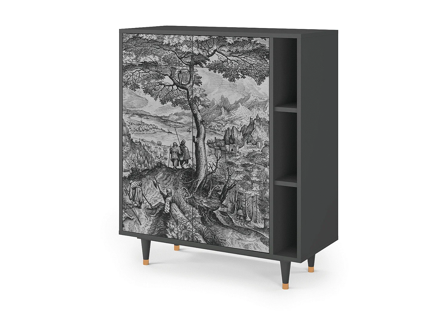 Buffet - 96х110х41 cm - BS6 - Milites Requiescentes, Anthracite