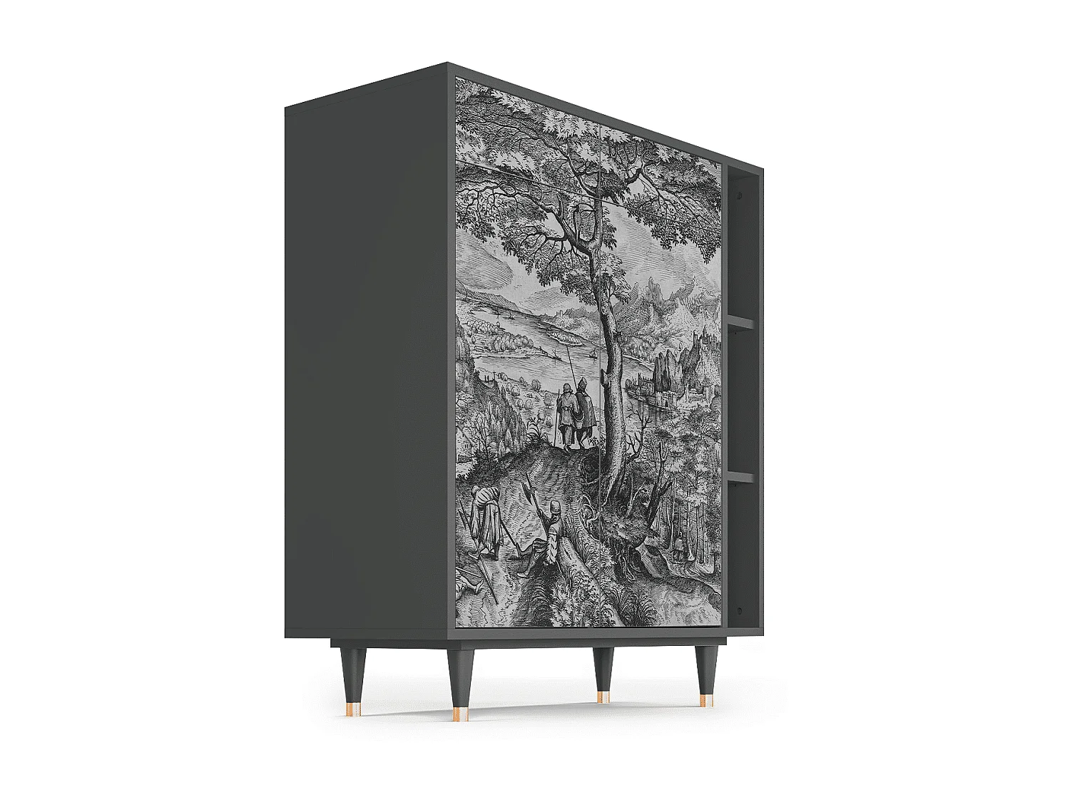 Buffet - 96х110х41 cm - BS6 - Milites Requiescentes, Anthracite