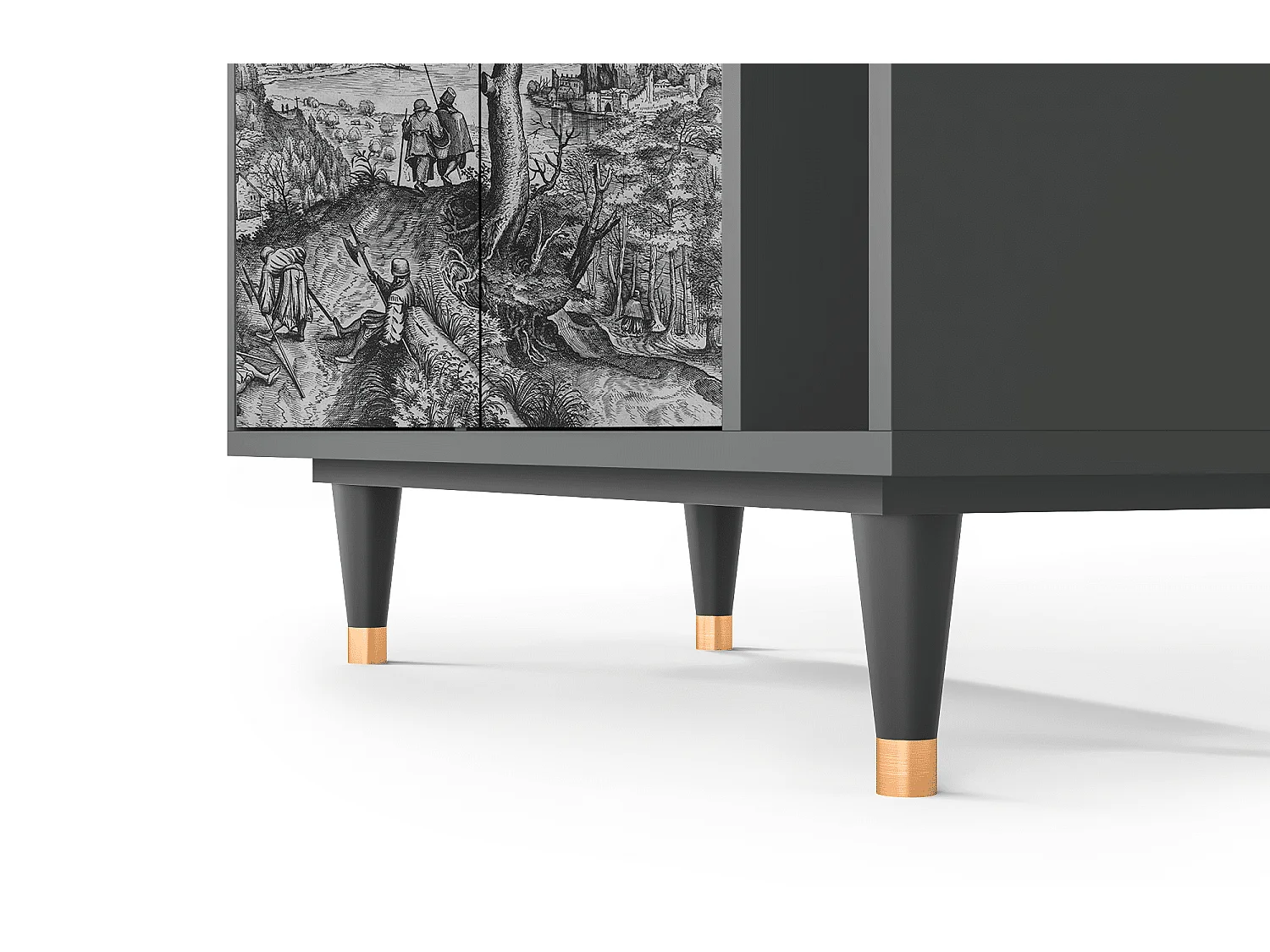 Buffet - 96х110х41 cm - BS6 - Milites Requiescentes, Anthracite