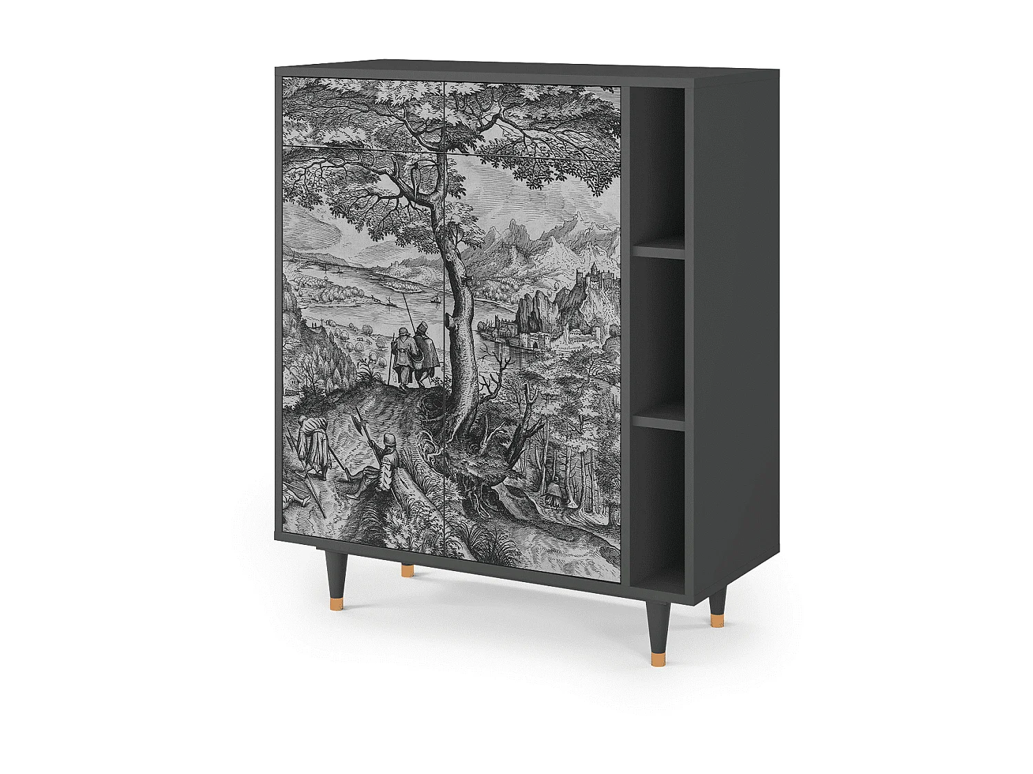 Buffet - 96х110х41 cm - BS6 - Milites Requiescentes, Anthracite