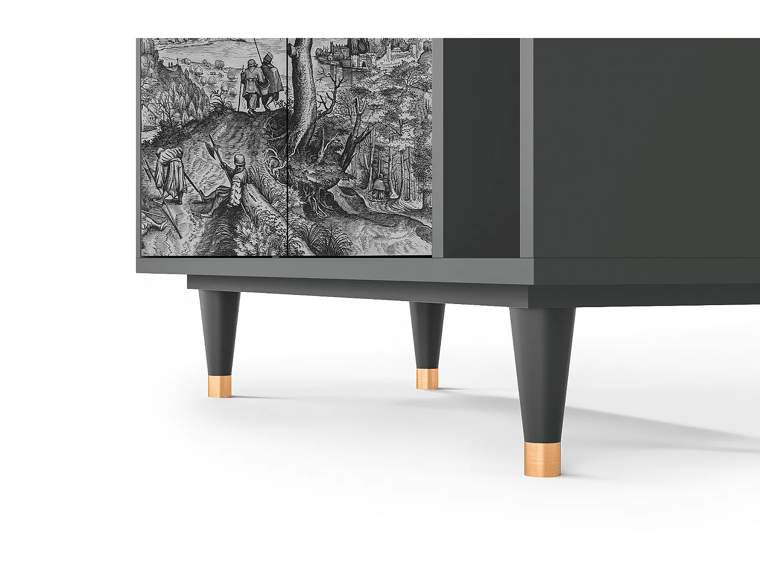 Buffet - 96х110х41 cm - BS6 - Milites Requiescentes, Anthracite