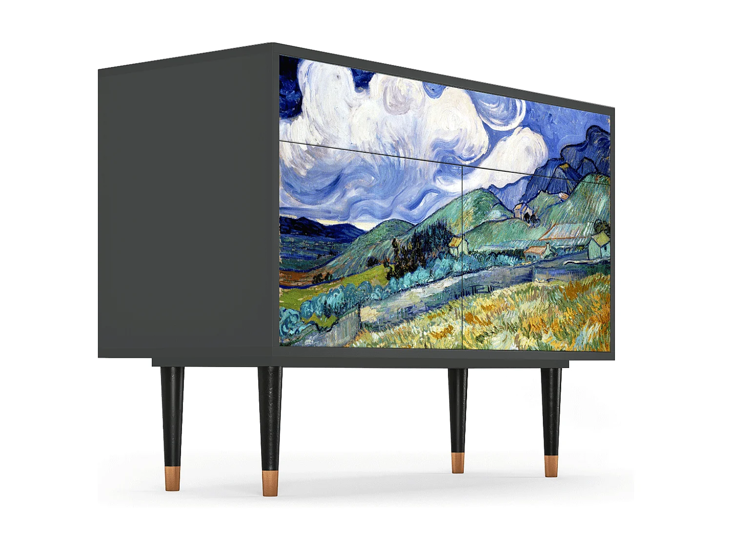 Buffet - 115x85x48 cm - BS4 - Landscape, Anthracite