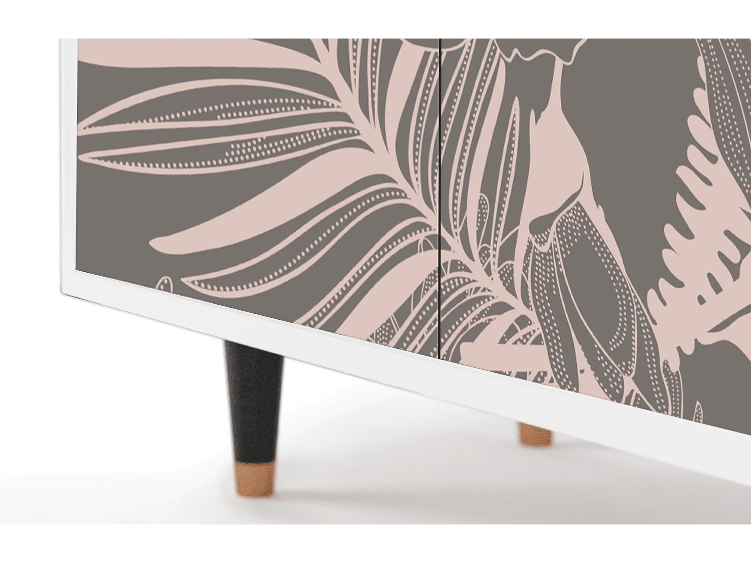 Buffet - 94x96x48 cm - BS3 - Issabelline Flower, Blanc