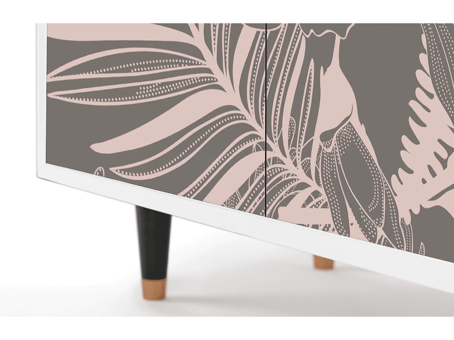 Buffet - 94x96x48 cm - BS3 - Issabelline Flower, Blanc