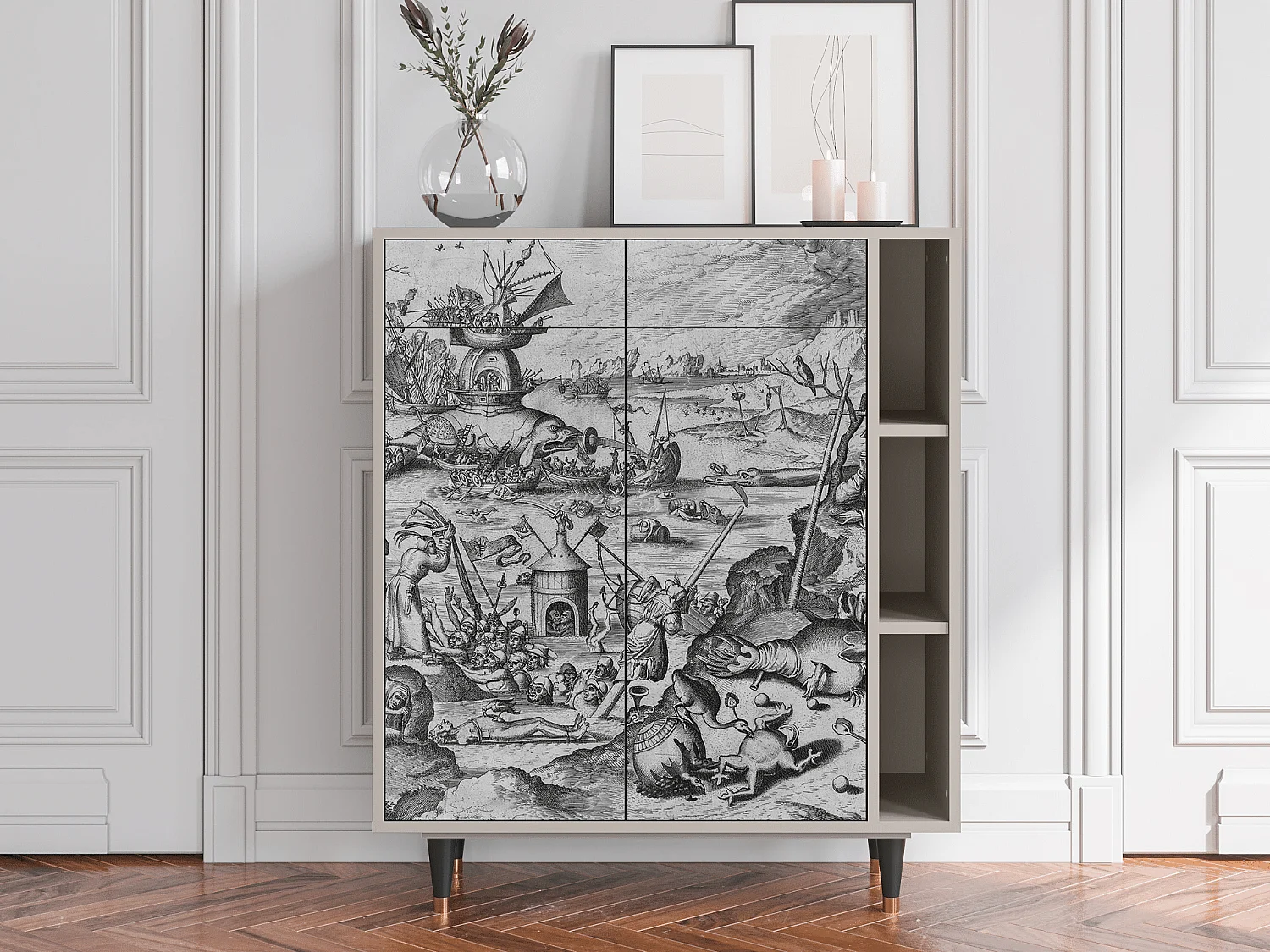 Kredens - 96х110х41 cm - BS6 - The Temptation, Piaskowy