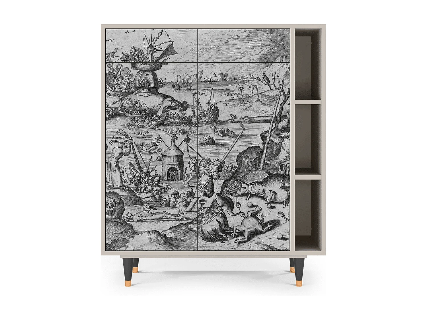 Kredens - 96х110х41 cm - BS6 - The Temptation, Piaskowy