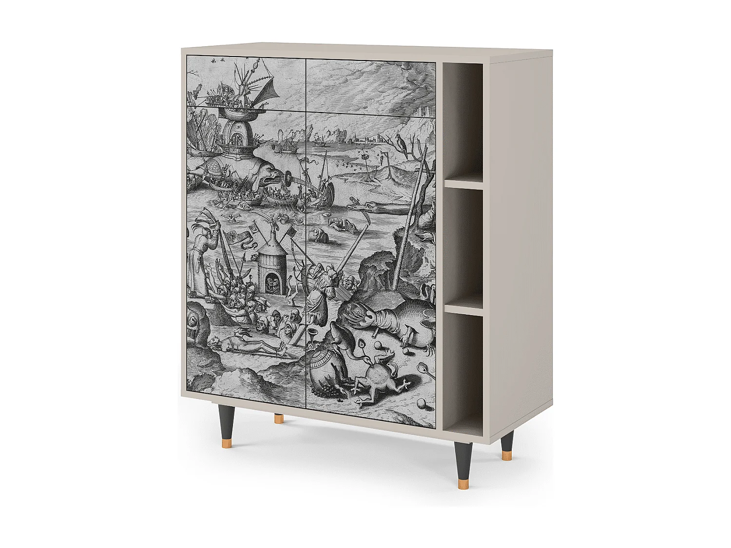 Kredens - 96х110х41 cm - BS6 - The Temptation, Piaskowy