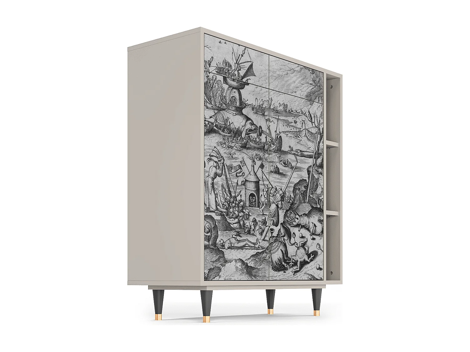 Kredens - 96х110х41 cm - BS6 - The Temptation, Piaskowy