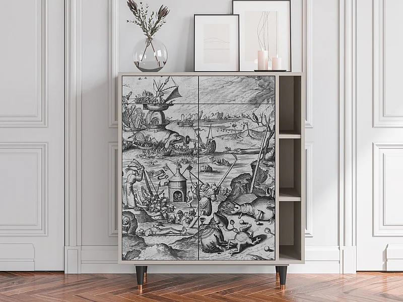 Kredens - 96х110х41 cm - BS6 - The Temptation, Piaskowy