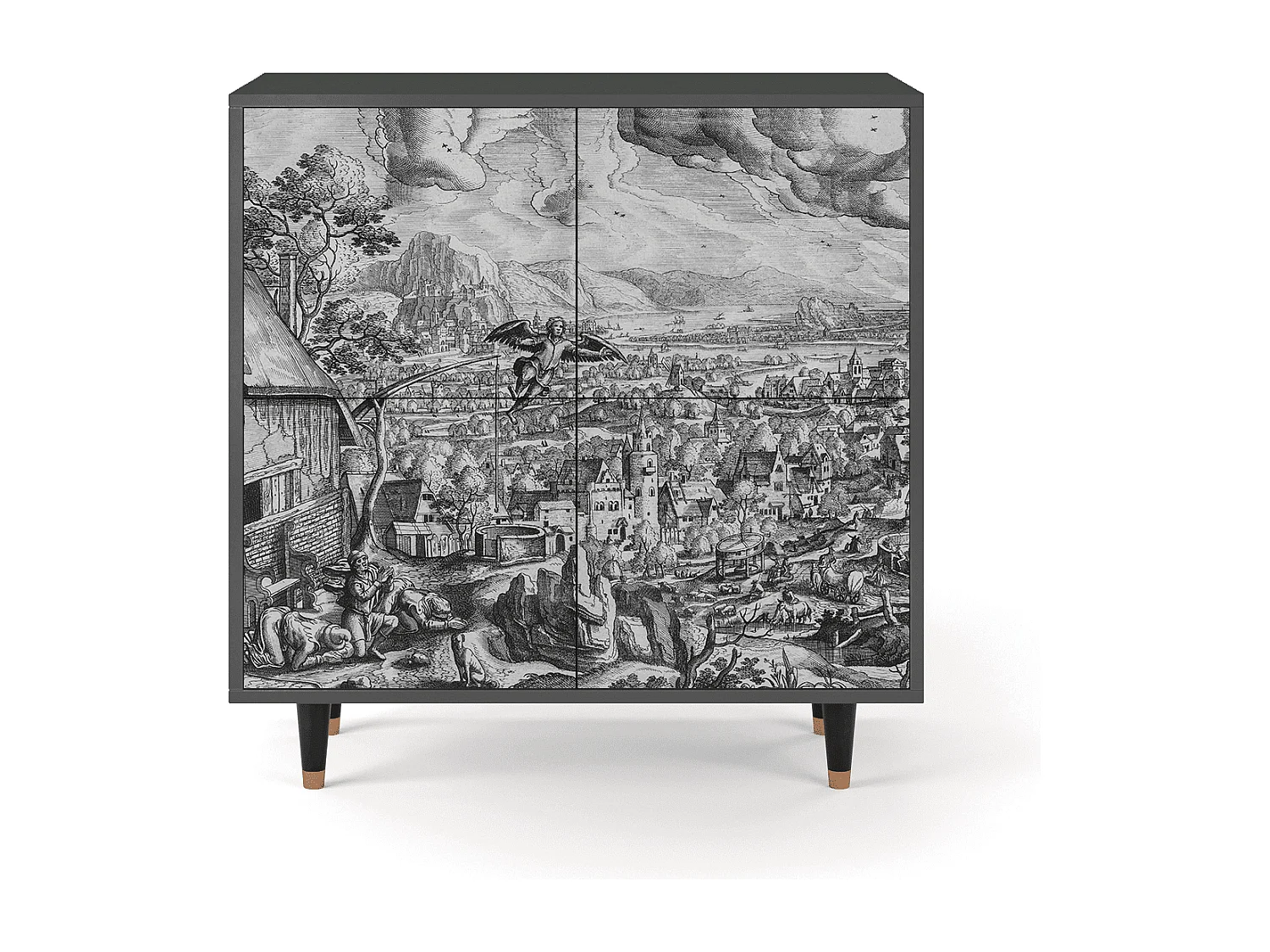 Buffet - 94x96x48 cm - BS3 - Departure, Anthracite