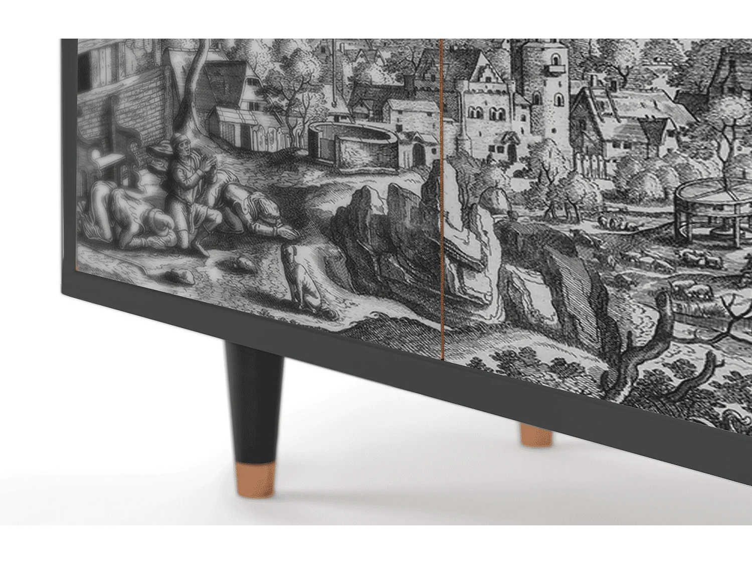 Buffet - 94x96x48 cm - BS3 - Departure, Anthracite