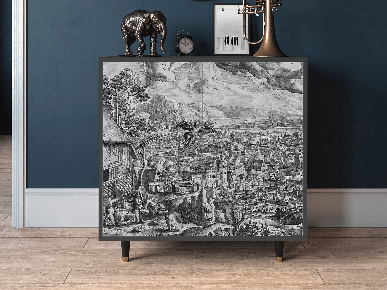 Buffet - 94x96x48 cm - BS3 - Departure, Anthracite