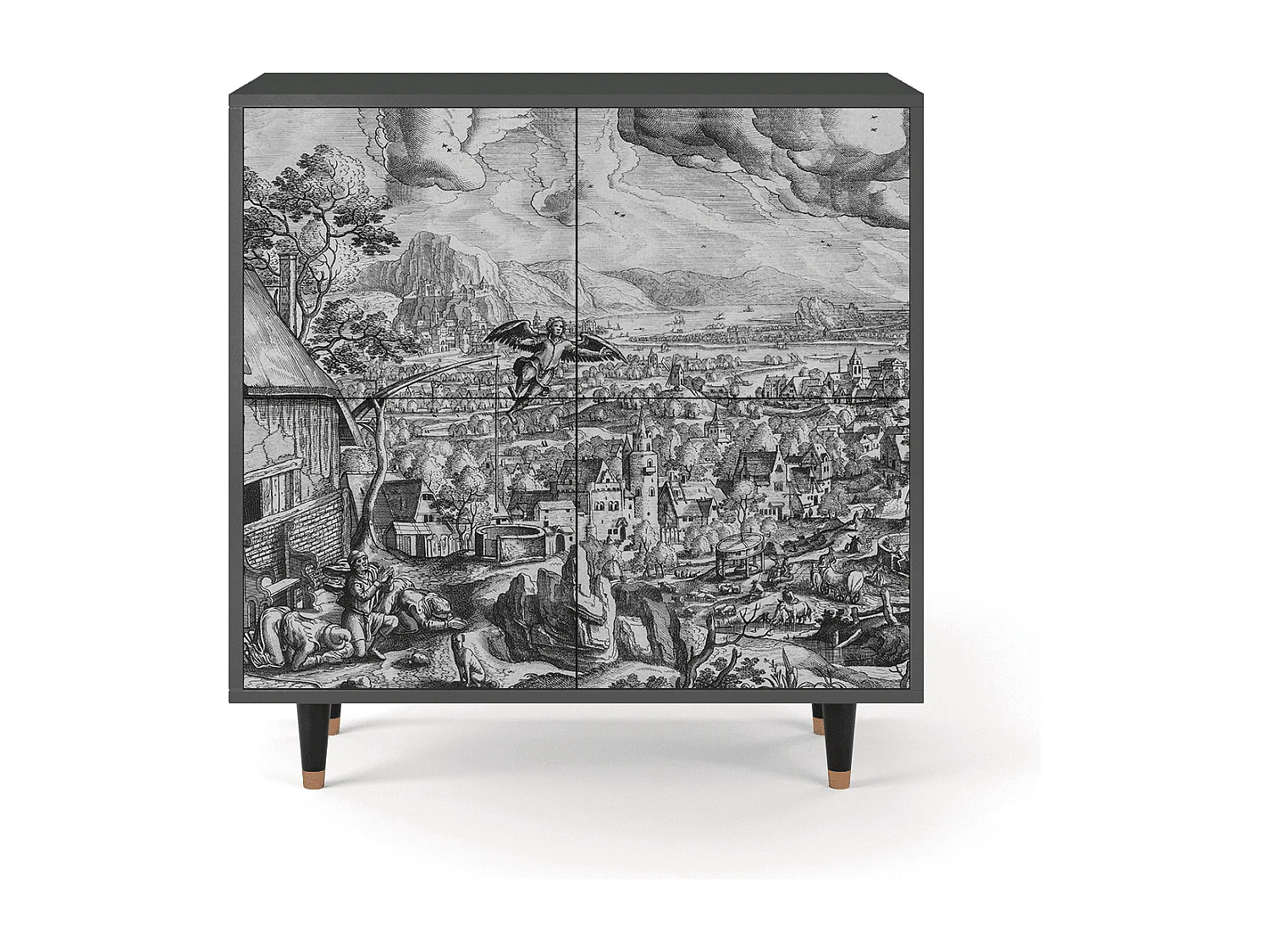 Buffet - 94x96x48 cm - BS3 - Departure, Anthracite