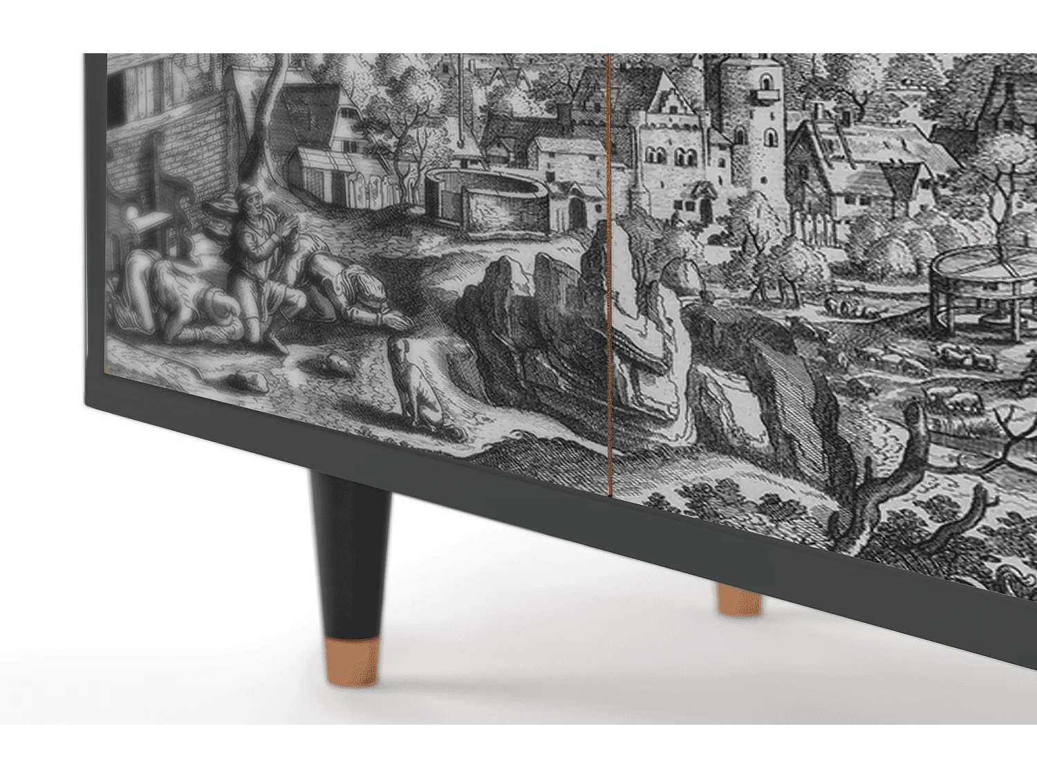 Buffet - 94x96x48 cm - BS3 - Departure, Anthracite