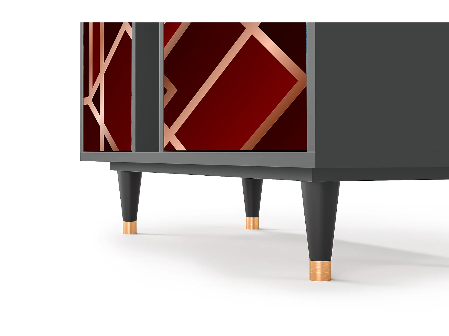 Kredens - 94х96х41 cm - BS5 - Velvet 1920's, Antracyt