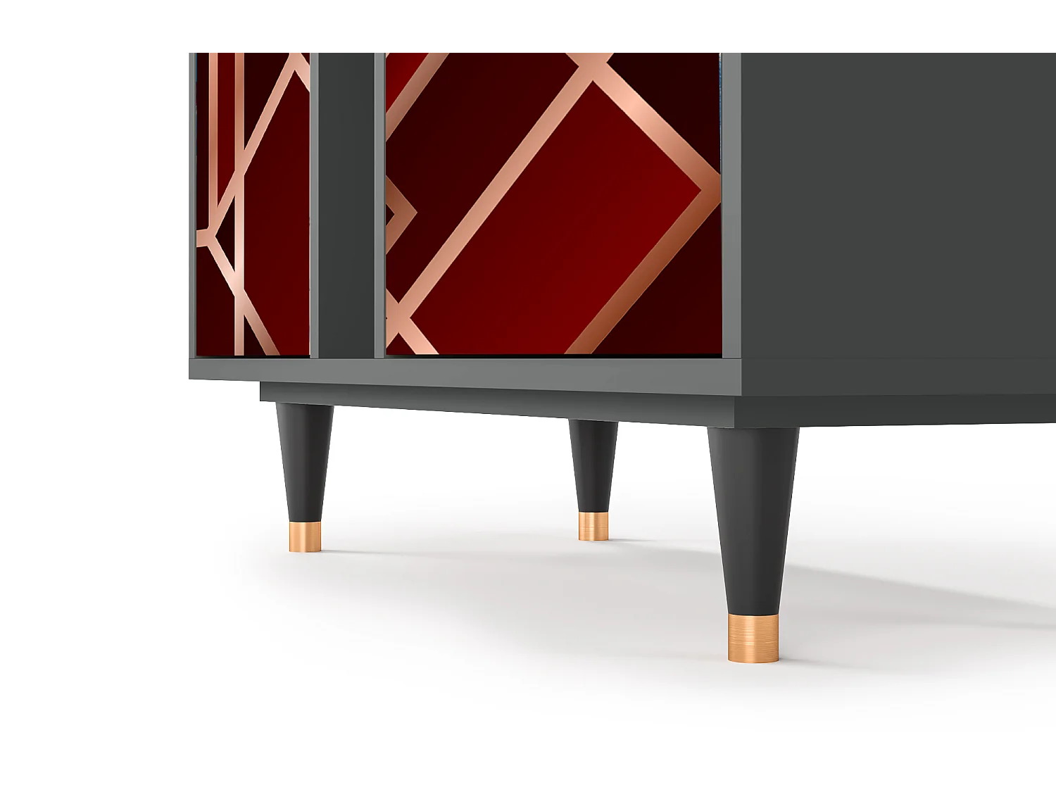 Kredens - 94х96х41 cm - BS5 - Velvet 1920's, Antracyt