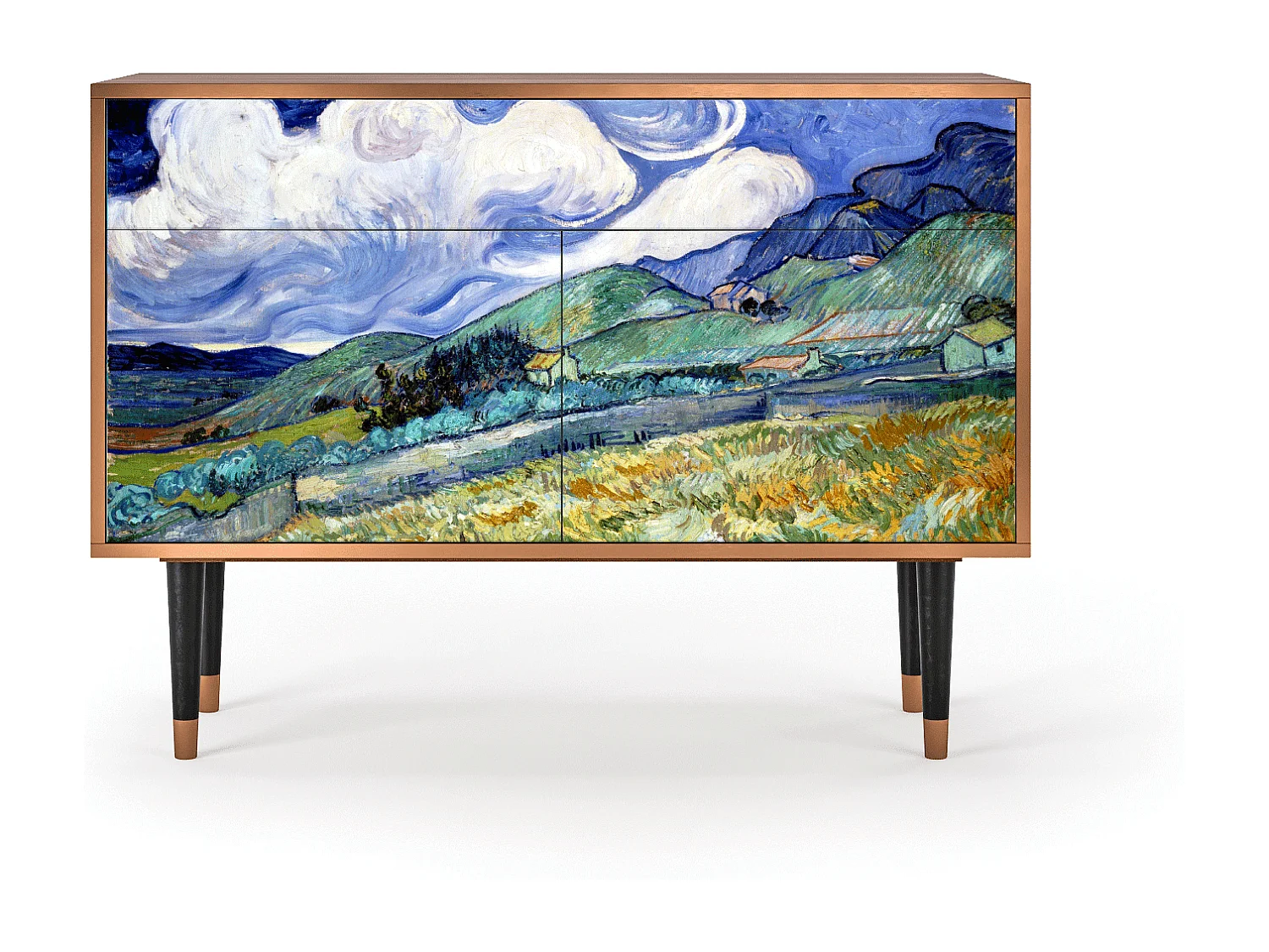 Buffet - 115x85x48 cm - BS4 - Landscape, Noyer