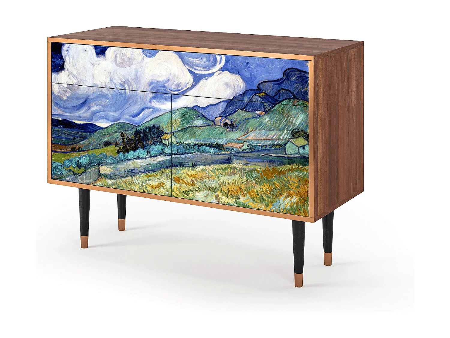 Buffet - 115x85x48 cm - BS4 - Landscape, Noyer