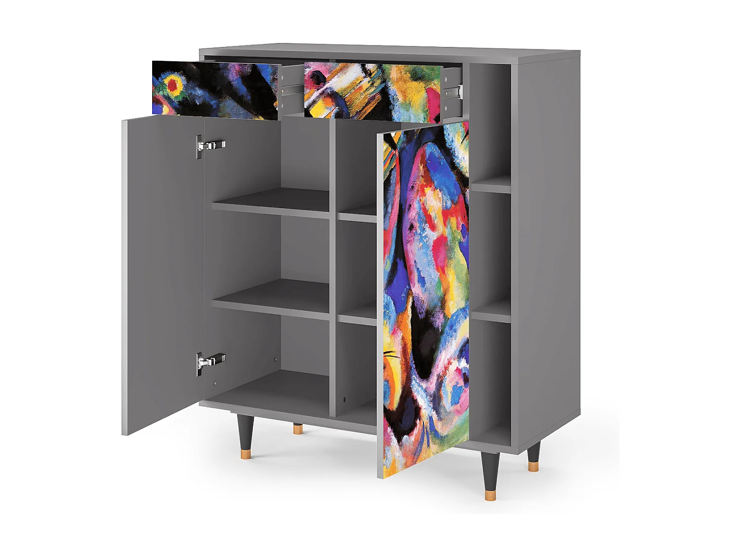 Buffet - 96х110х41 cm - BS6 - Kandinsky, Gris