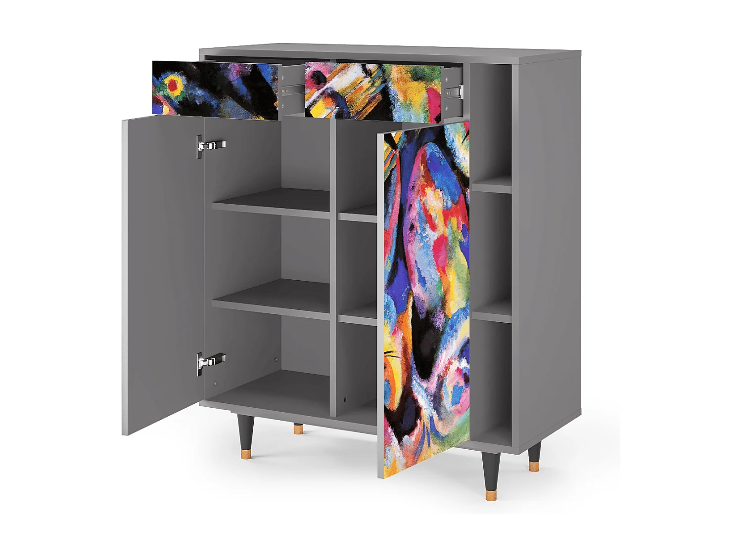 Buffet - 96х110х41 cm - BS6 - Kandinsky, Gris