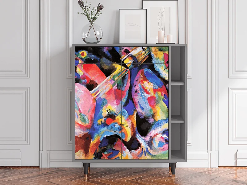 Kredens - 96х110х41 cm - BS6 - Kandinsky, Szary