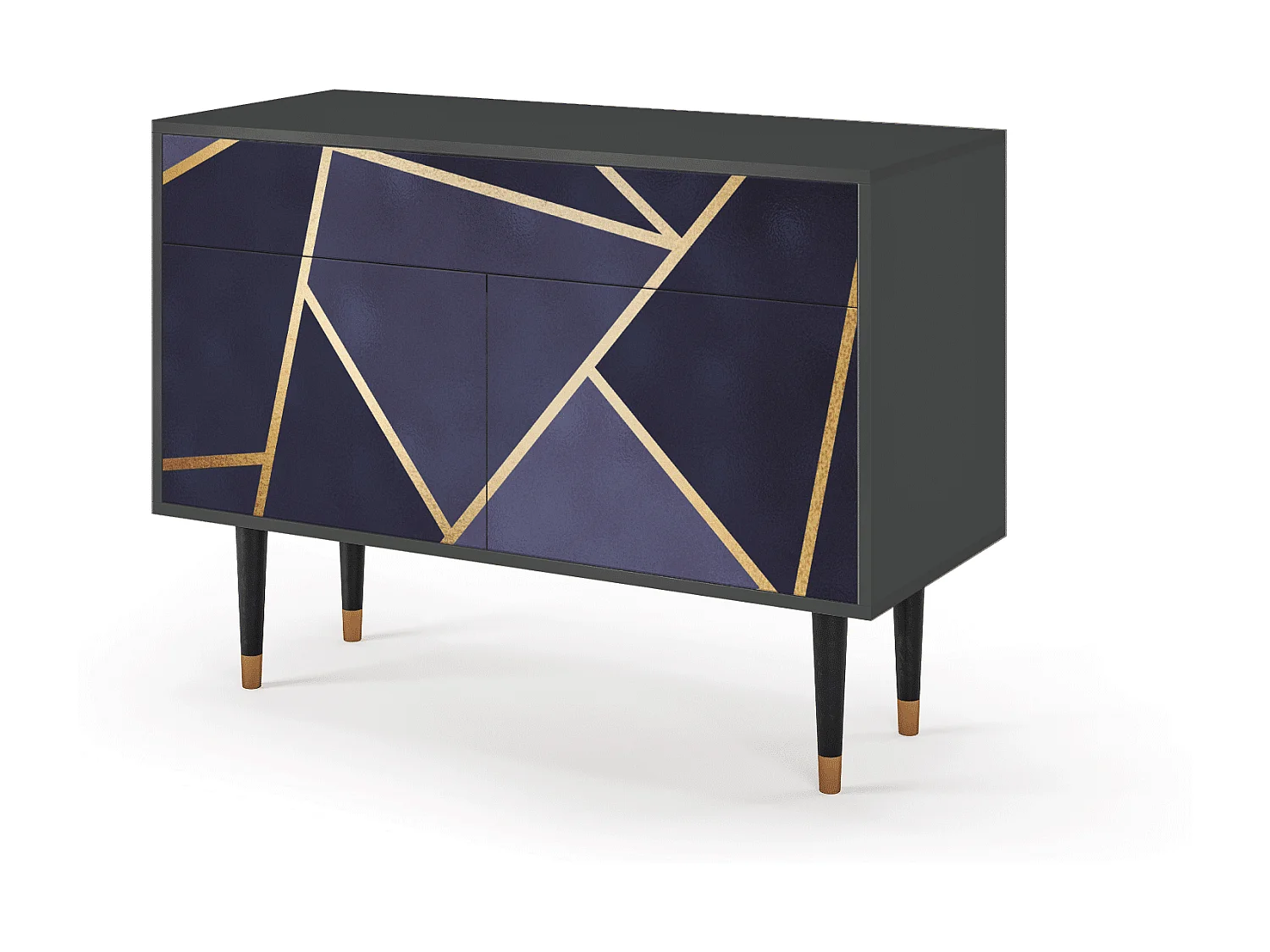 Kredens - 115x85x48 cm - BS4 - The Amethyst, Antracyt