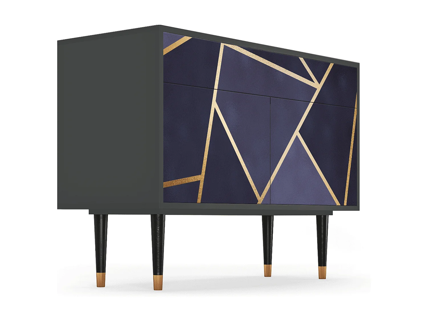 Kredens - 115x85x48 cm - BS4 - The Amethyst, Antracyt