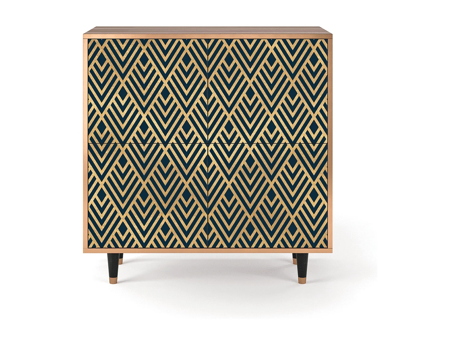 Sideboard - 94x96x48 cm - BS3 - Egypt Triangles, Walnuss