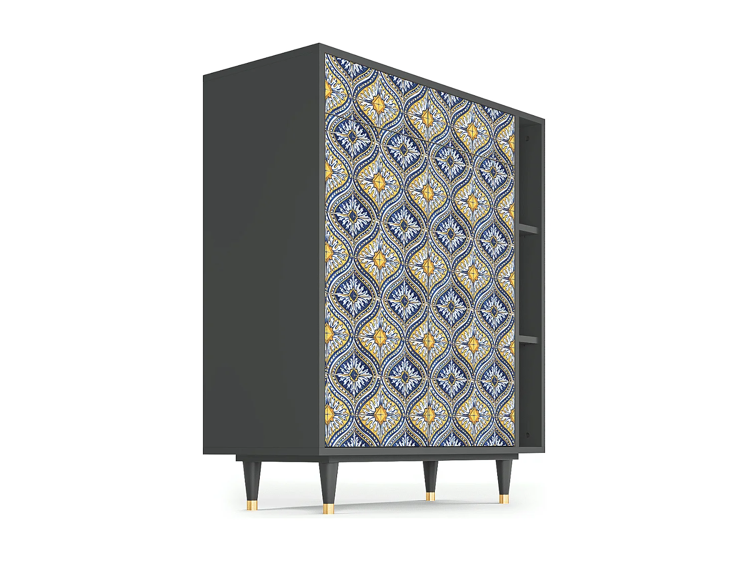 Buffet - 96х110х41 cm - BS6 - Illusory Pattern, Anthracite