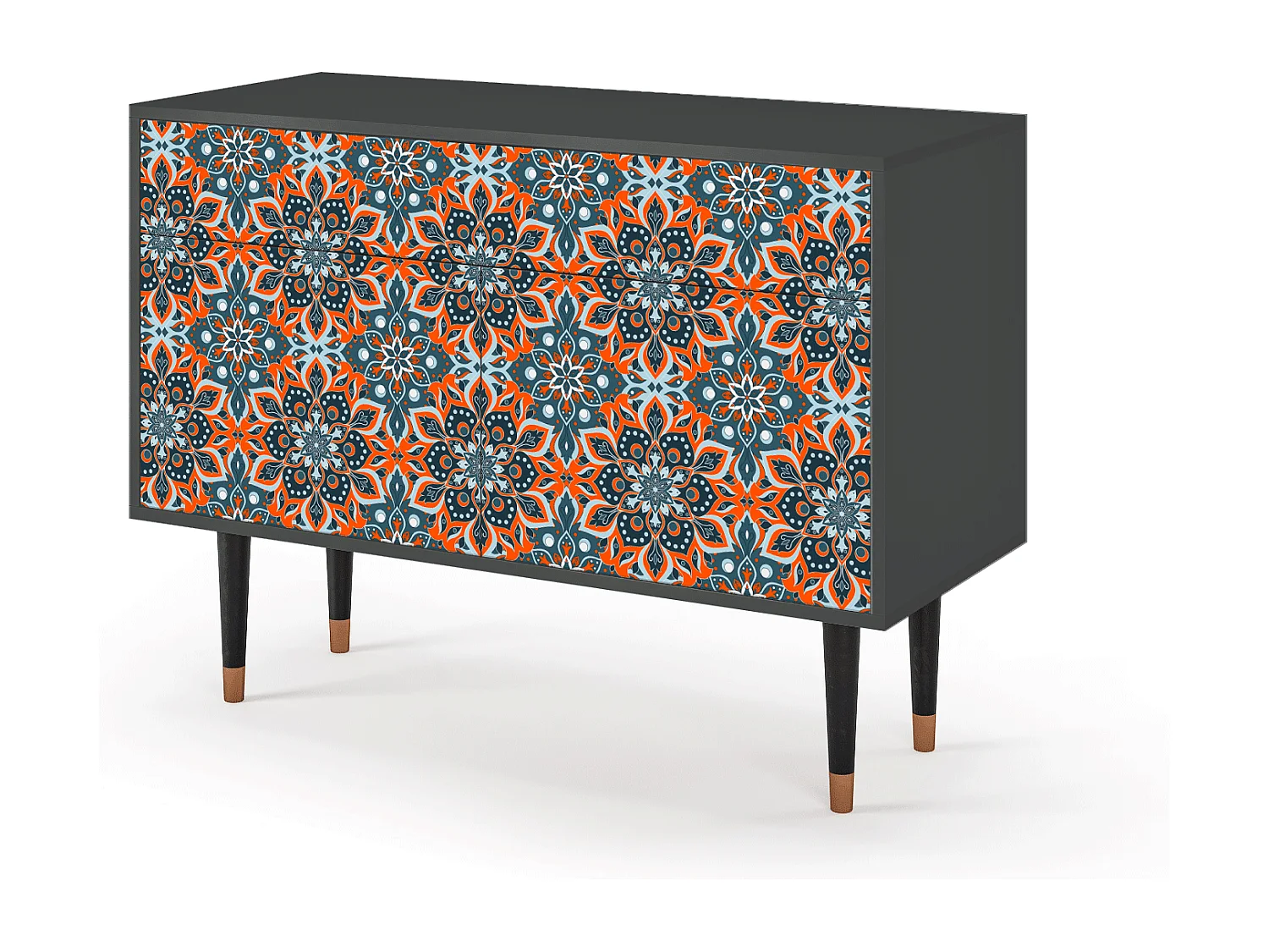 Dressoir - 115x85x48 cm - BS4 - Fire Beetle, Antraciet