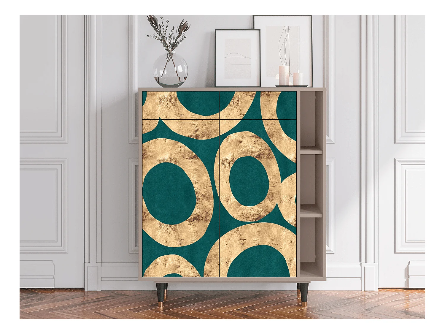 Sideboard - 96х110х41 cm - BS6 - Zircon Sphere, Latte