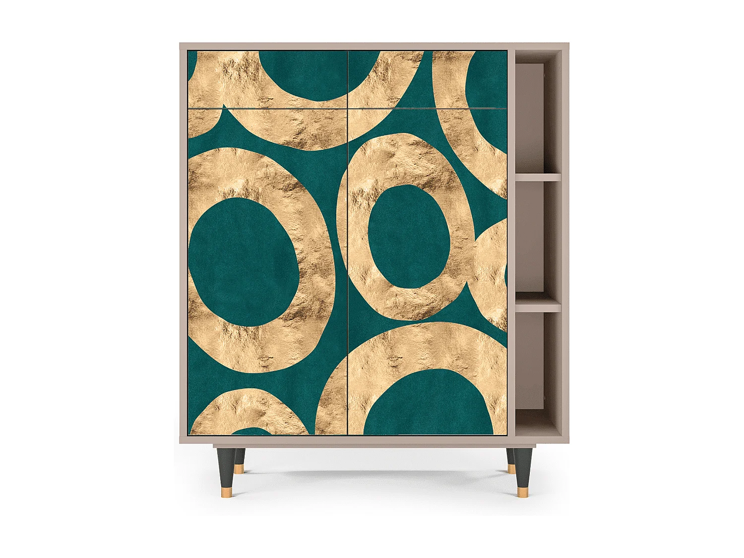 Kredens - 96х110х41 cm - BS6 - Zircon Sphere, Latte